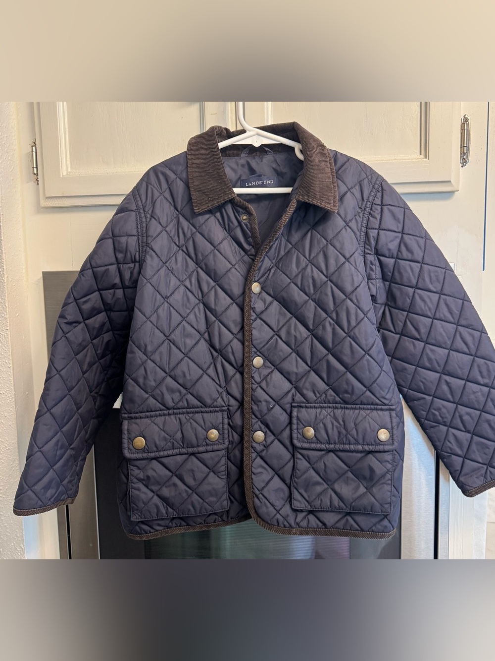 Lands end kids quilted barn jacket
